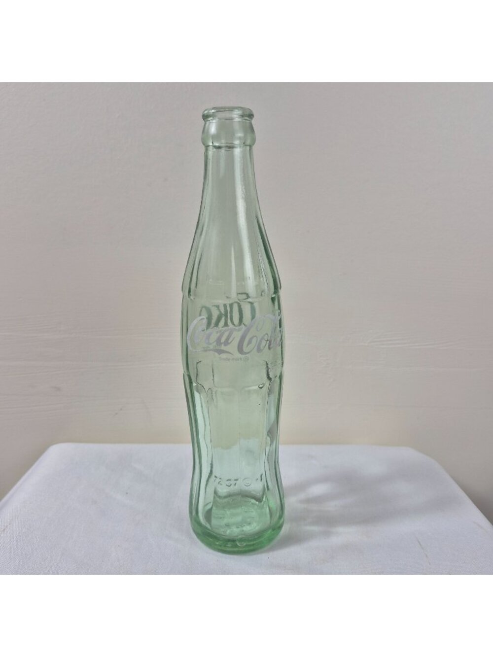 Vtg 1937 Coca-Cola Green Glass Bottle 10oz Embossed Macon Ga Chattanooga C Mark